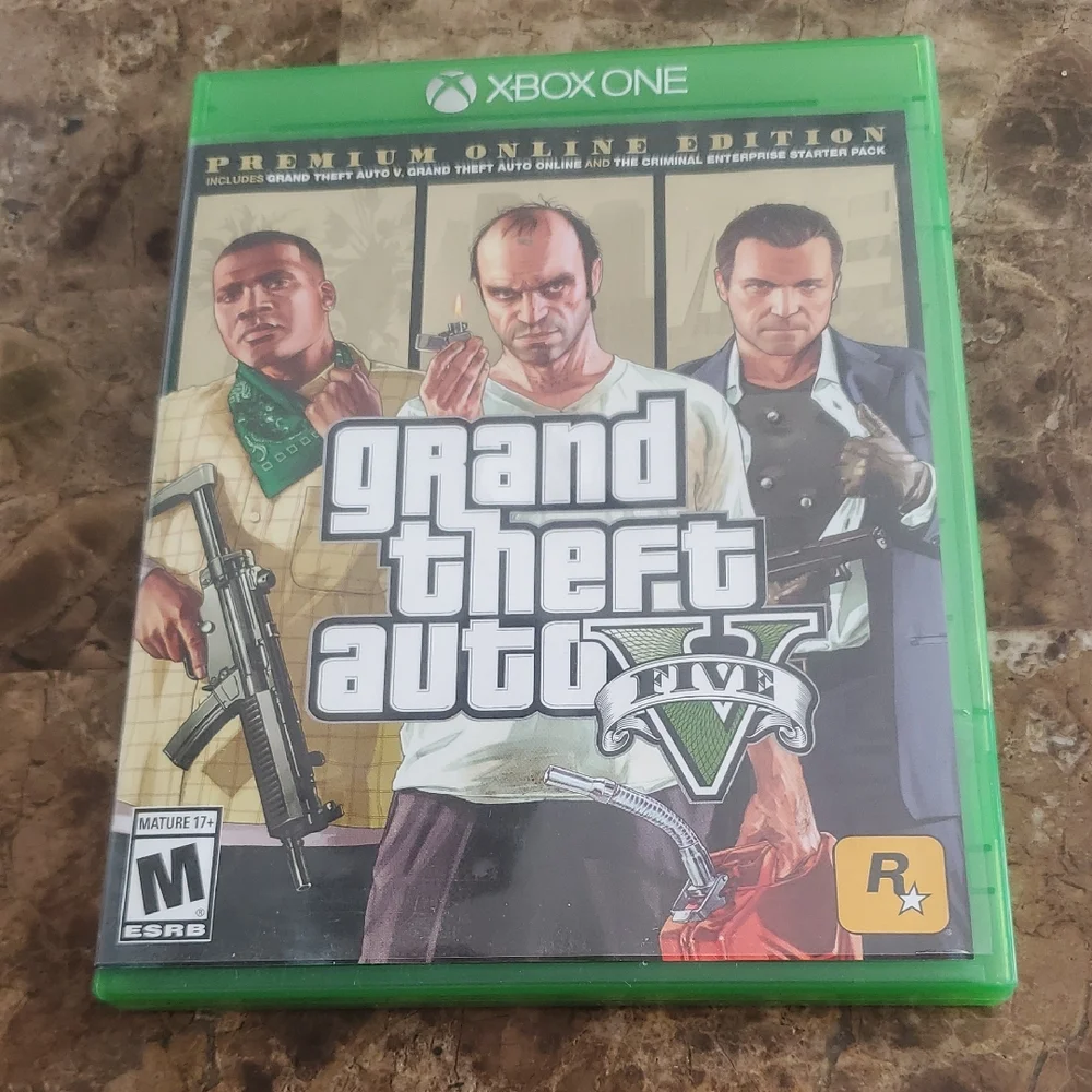 Microsoft Xbox One Grand Theft Auto V (Green, White, Black)